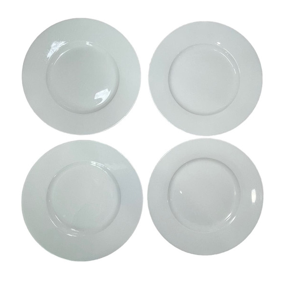 Pier 1 Other - Pier One Luminous White Porcelain Salad Appetizer Dessert Plates 8.5 Inches